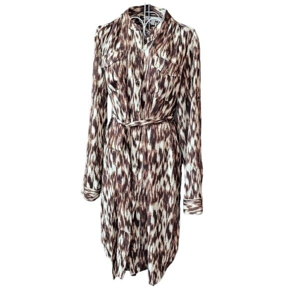 Banana Republic sheer cheetah print dress - Picture 1 of 7